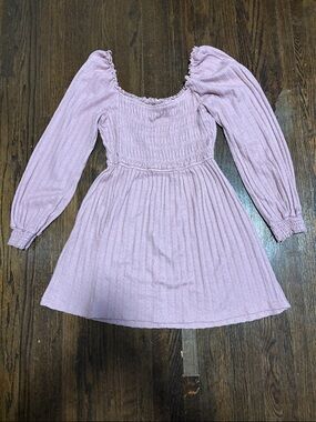 Charmed Hearts Women’s Smocked Long-Sleeve Dress